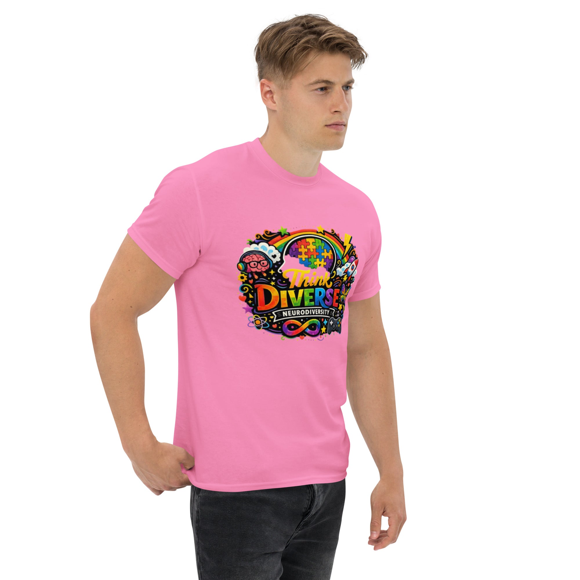 Think Diverse Neurodiversity Awareness Unisex Classic T-Shirt | Inclusive Advocacy Tee