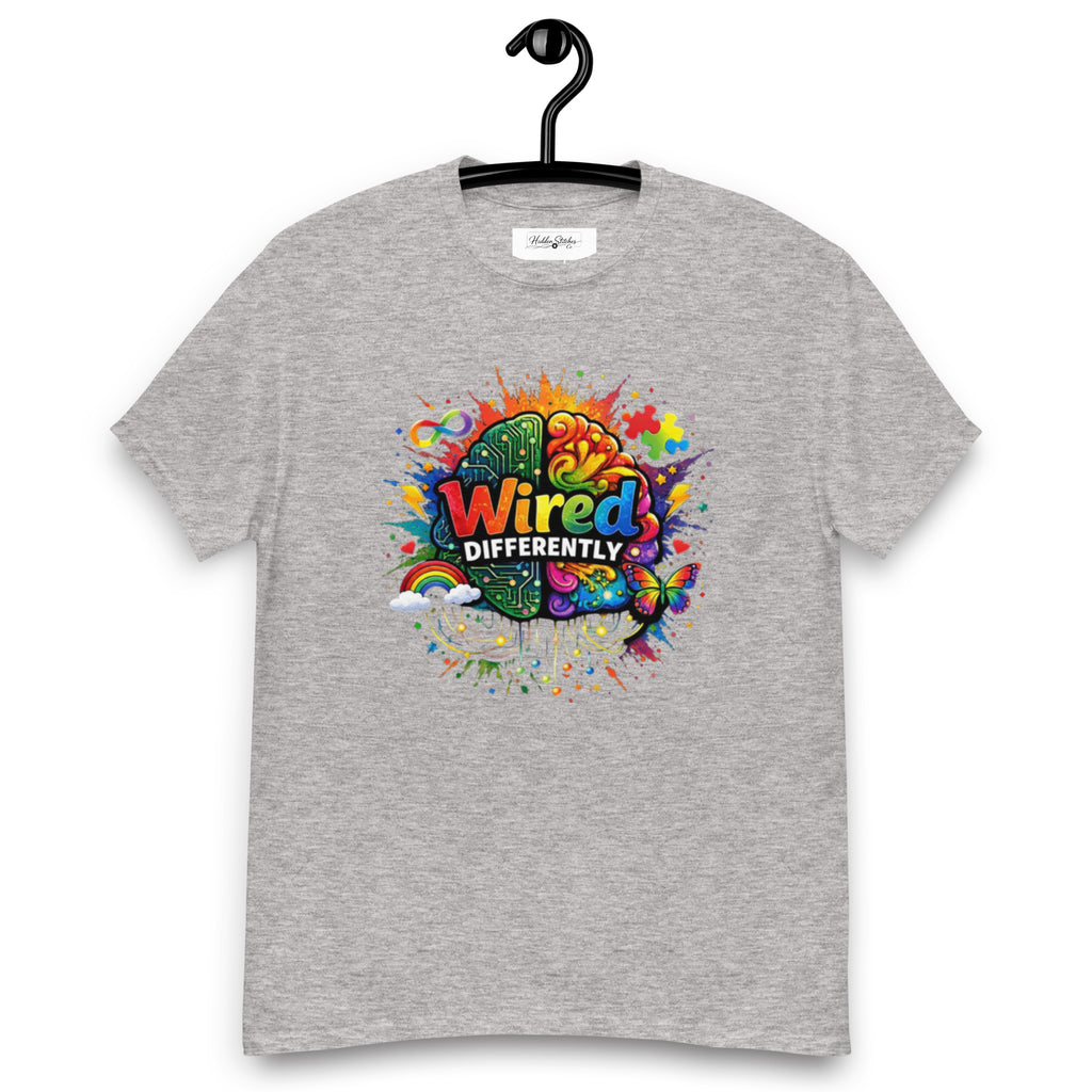 Wired Differently Neurodiversity Awareness Unisex Classic T-Shirt | Inclusive Advocacy Tee