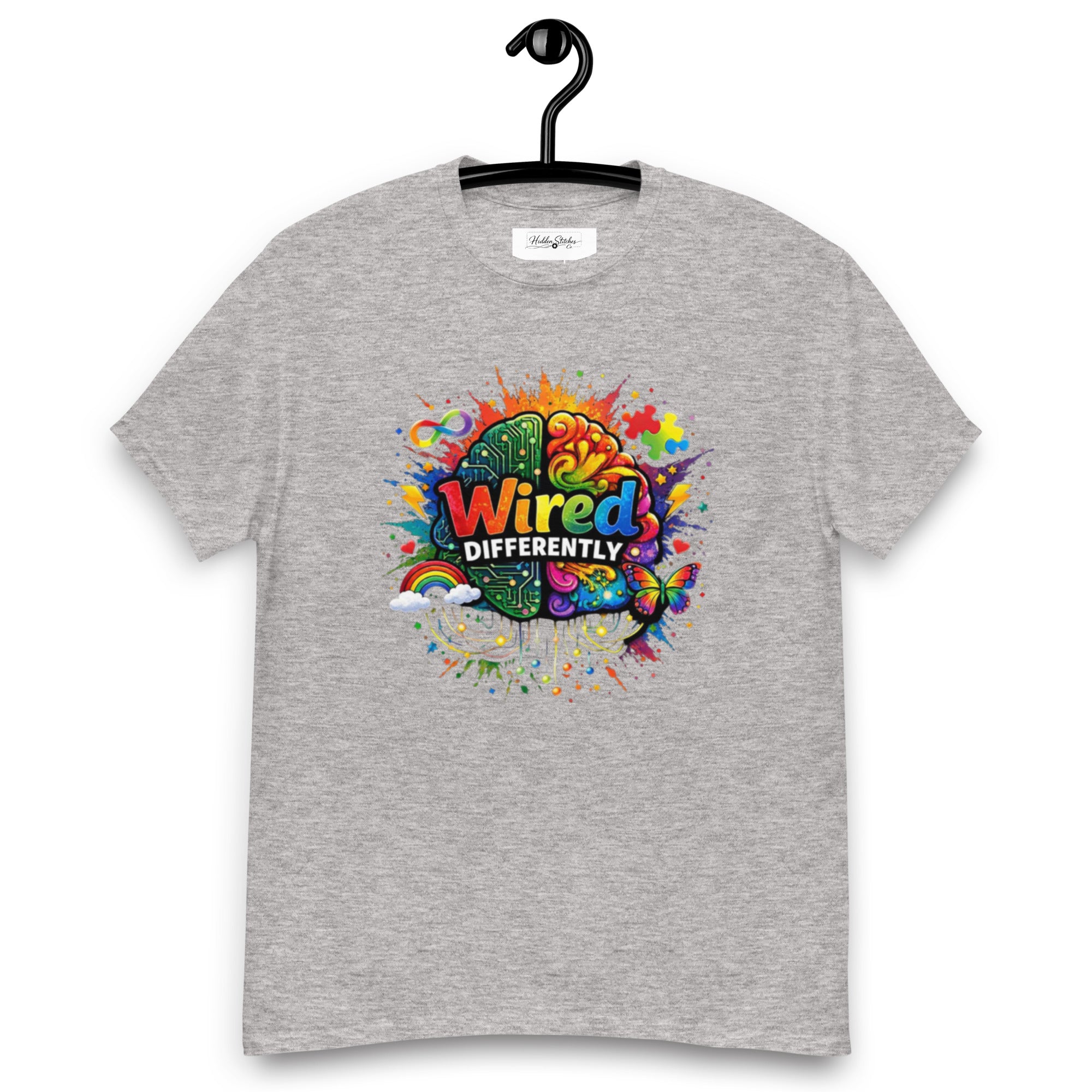 Wired Differently Neurodiversity Awareness Unisex Classic T-Shirt | Inclusive Advocacy Tee